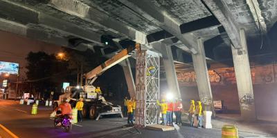 CIV realiza apuntalamiento preventivo en puente Periférico–Aguilar Batres para reforzar su seguridad