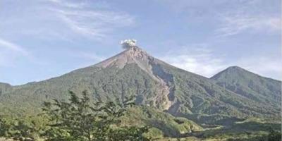 Disminuye la actividad del Volcán de Fuego