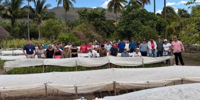 Fortalecen producción de huerto comunitario en el municipio de El Jícaro