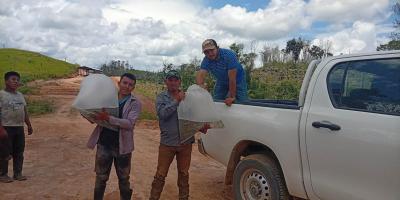 Entrega de alevines fortalece seguridad alimentaria de comunidades de Petén