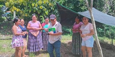 Familias fortalecen la producción de alimentos de sus huertos