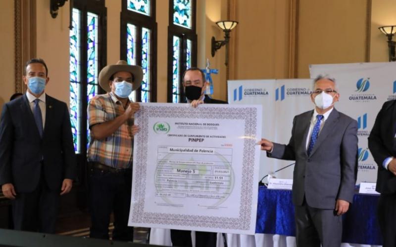 Presidente Alejandro Giammattei incentivos forestales