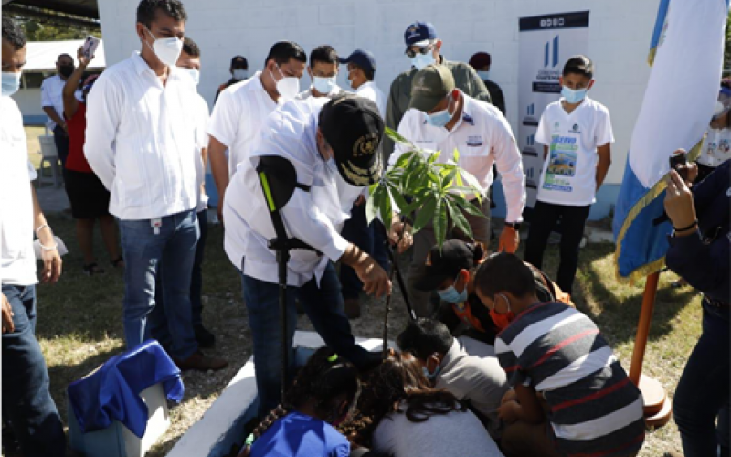 presidente plantando ceiba