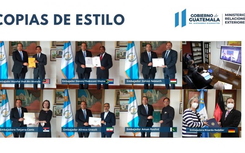 7 países presentan Copias de Estilo a canciller de Guatemala