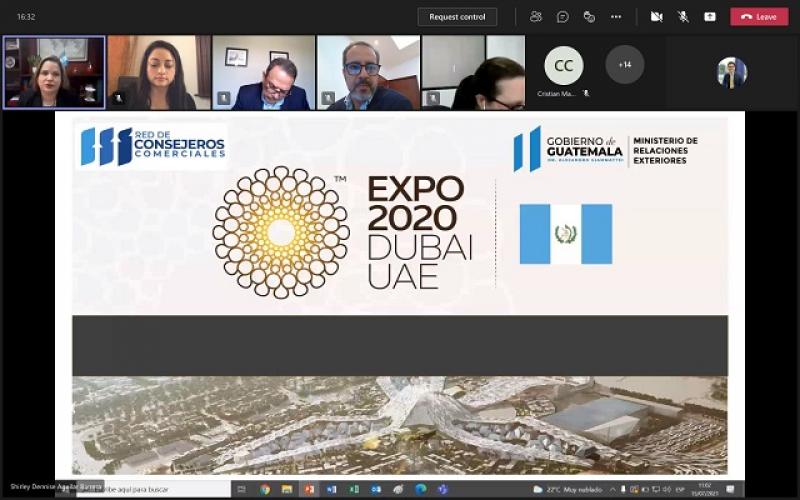 Participación de viceministra en reunión virtual.