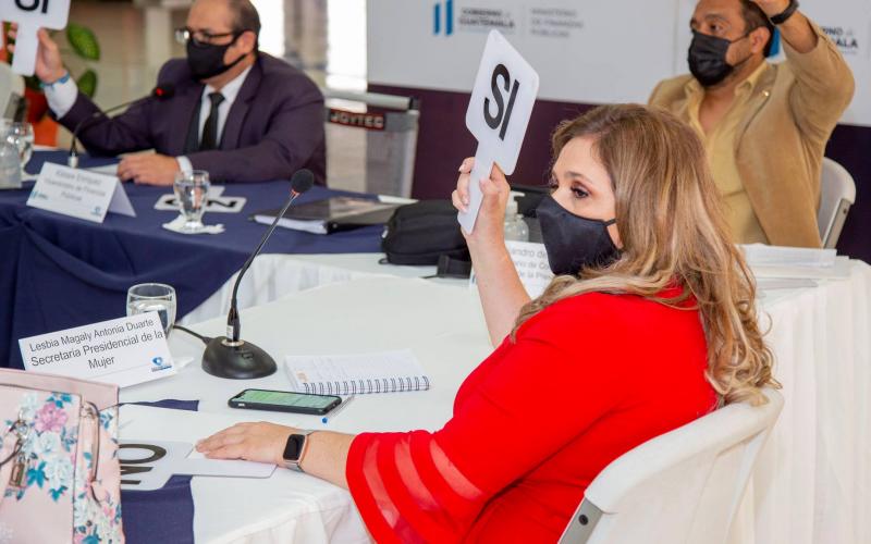 Subsecretaria Magaly Duarte durante la Comisión de Análisis de Presupuesto y Política Fiscal 