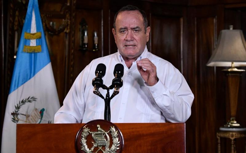 Presidente Alejandro Giammattei en mensaje a la Nación.