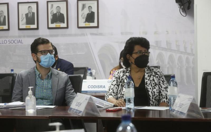 Secretaria Thelma Portillo en reunión de Gabinete de Desarrollo Social.