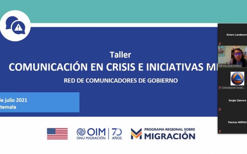 Taller virtual de comunicación en crisis e iniciativas MICIC.