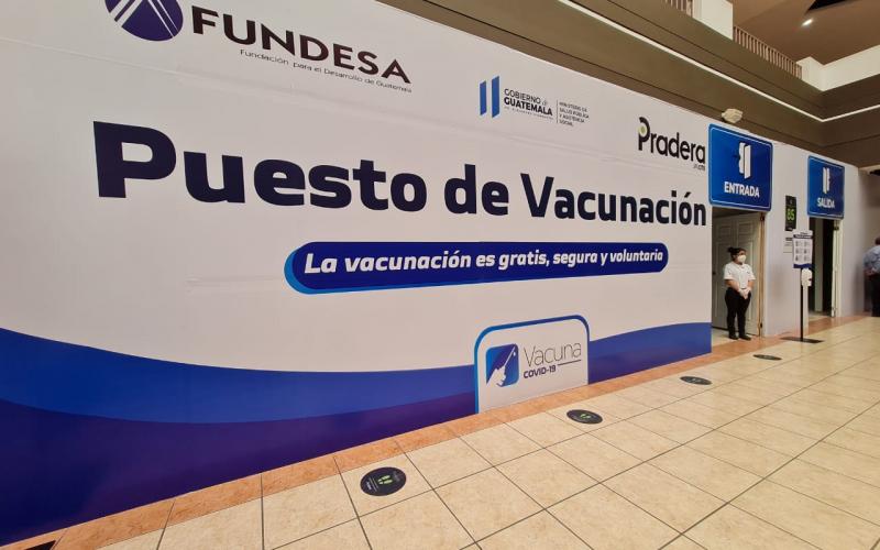 Puesto de Vacunación en Huehuetenango