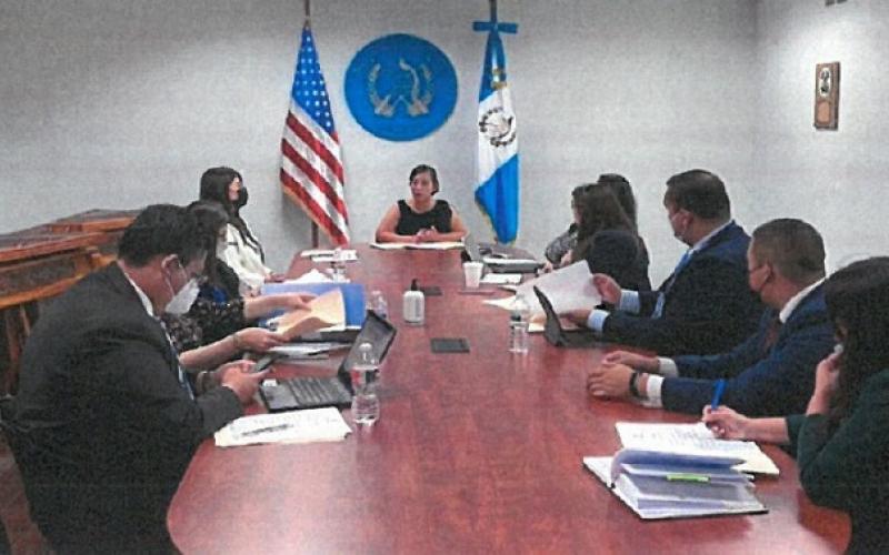 Reunión con autoridades de EE. UU.