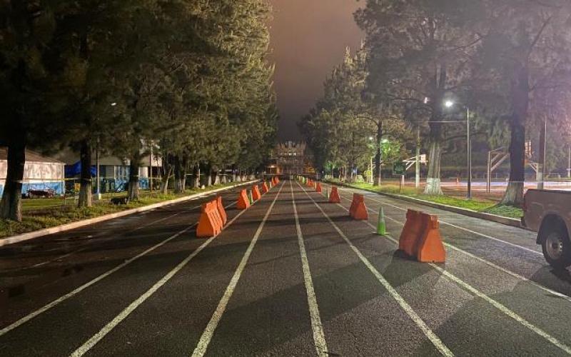 Puesto de vacunación vehicular Campo de Marte