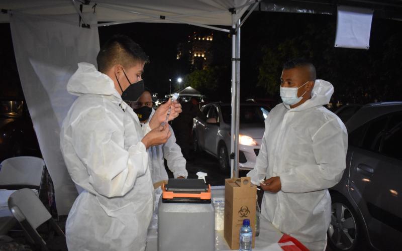 Horario puestos de vacunación.