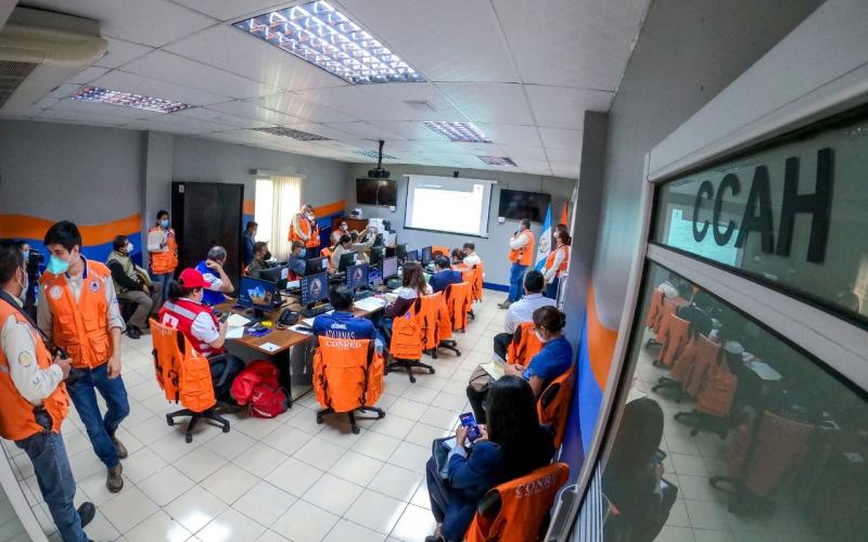 Coordinación de acciones dentro del CCAH. Foto de archivo.