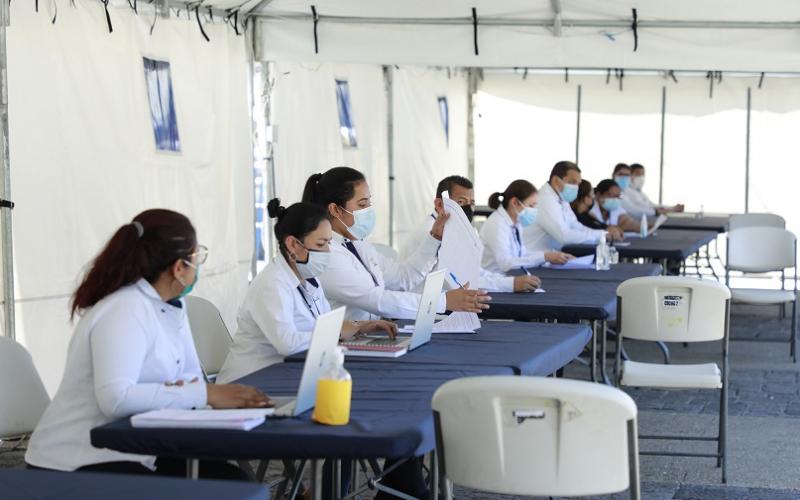 puesto de vacunación Plaza de la  Constitución