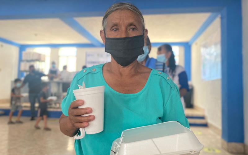 Usuaria de Comedor Social en Sansare, El Progreso