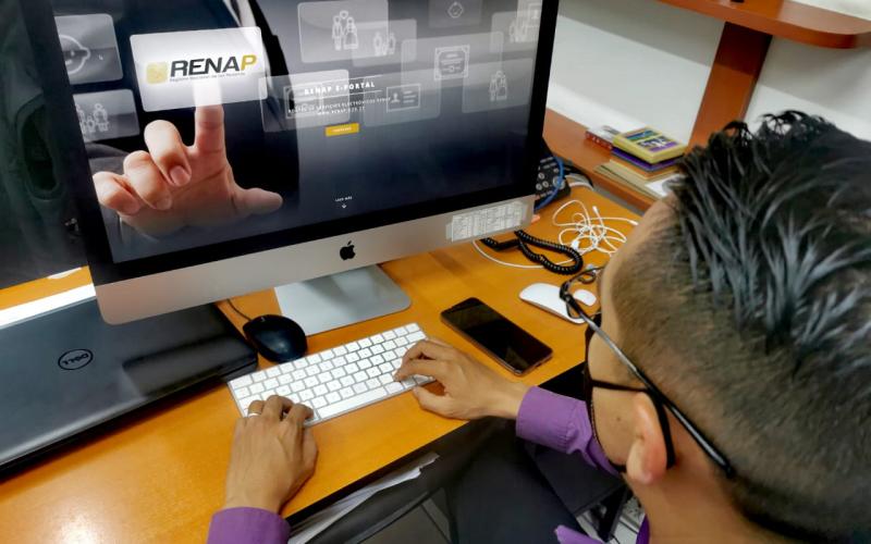 RENAP- presta servicios en línea que ahorra tiempo a los usuarios
