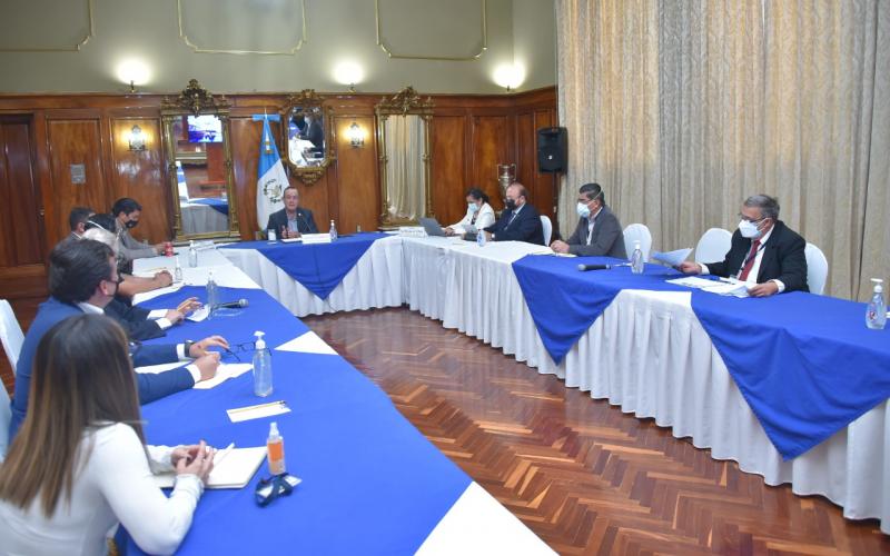 Reunión del presidente de la república. 