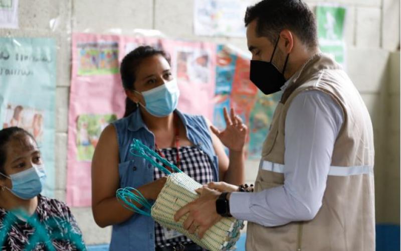 Mujeres de Unidades Productivas agradecen a SOSEP por las capacitaciones brindadas.