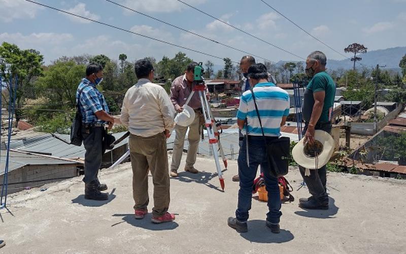 Medición de lotes en Aldea Labor de Falla