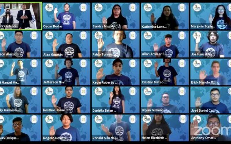 Juramentación de la selección nacional de robótica 2021