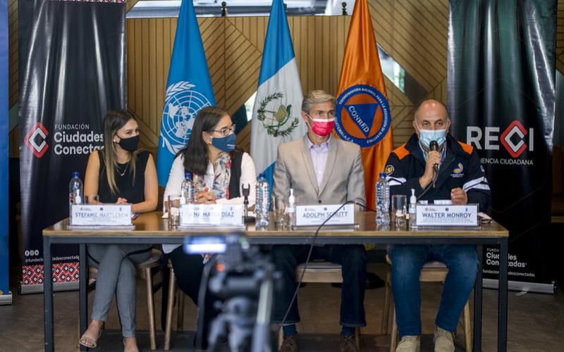 Palabras del Subsecretario de Gestión de Reducción del Riesgo de la CONRED, Walter René Monroy Valenzuela.