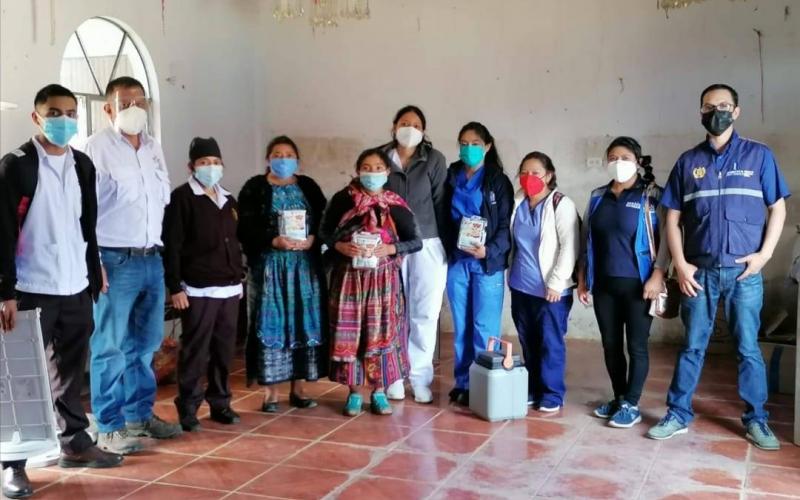 Usuarios de programa social en Totinicapán