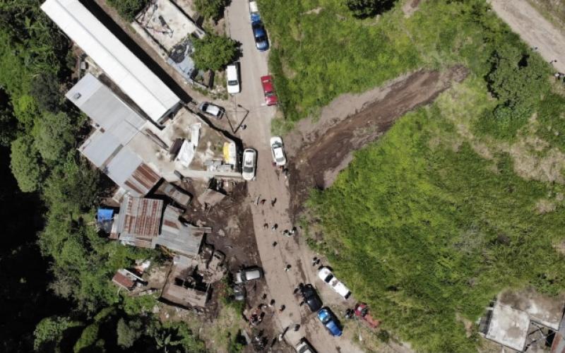 Deslizamiento de tierra en Guatemala, Guatemala.