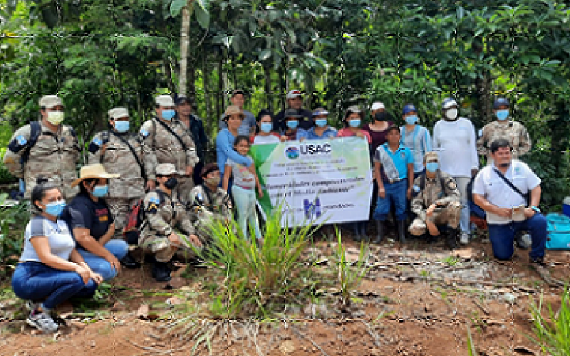 Jornada de reforestación en Izabal.