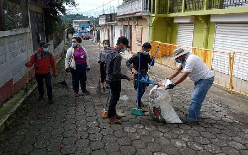 jornada de limpieza en Chimaltenango