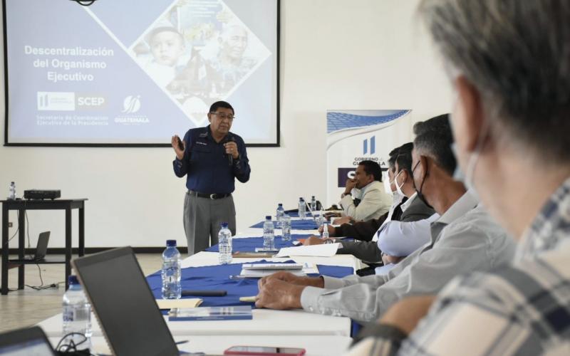 SCEP presenta ruta de descentralización en Sacatepéquez