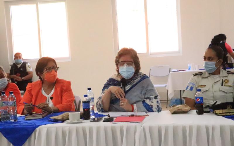 Secretaria Presidencial de la Mujer, Ana Leticia Aguilar Theissen. 