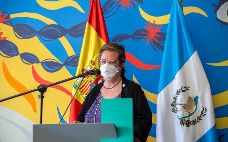 Secretaria Presidencial de la Mujer, Ana Leticia Aguilar Theissen. 