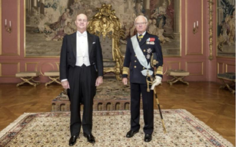 Reunión con rey de Suecia