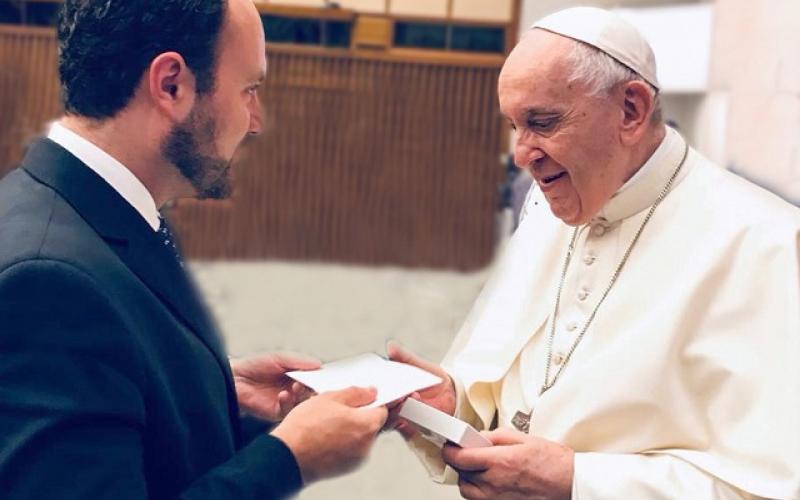 Pedro Brolo con Papa Francisco