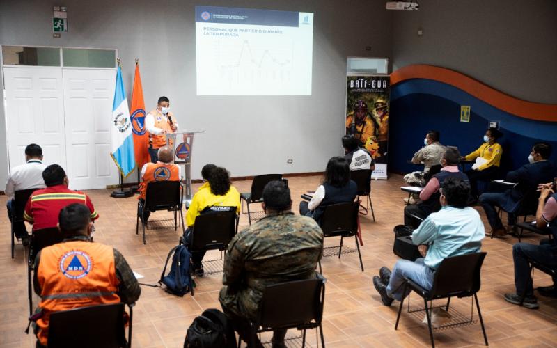 Presentación de informe final de la Temporada de Incendios Forestales 2020-2021 y del análisis de escenario para la Temporada 2021-2022 dirigida a instituciones que conforman el Sistema CONRED.