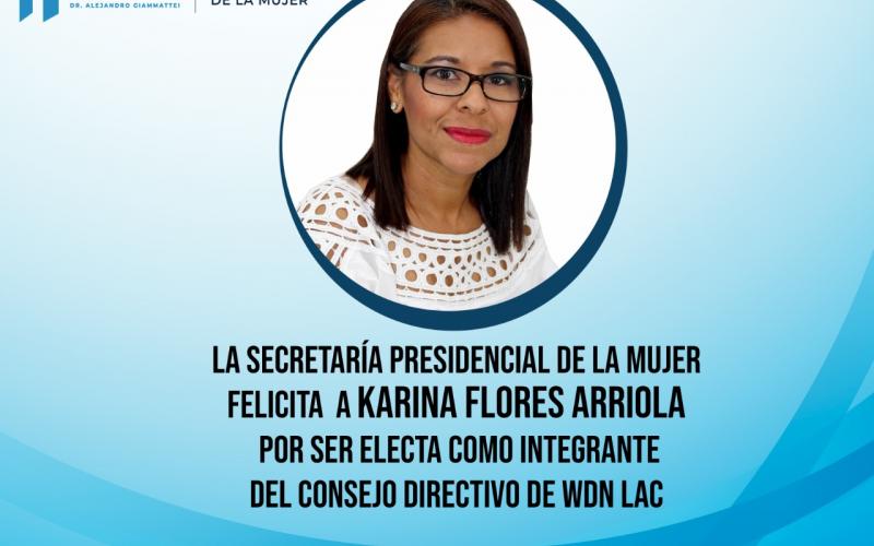 Karina Flores Arriola electa como integrante del Consejo Directivo de la Women's Democracy Network Latinoamerica (WDN LAC)