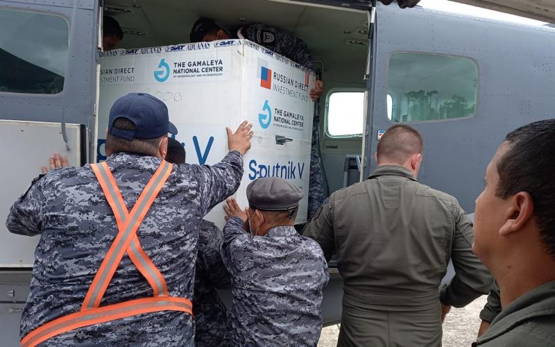 Traslado de 43,992 vacunas contra el Coronavirus, COVID-19 hacia el Departamento de Huehuetenango