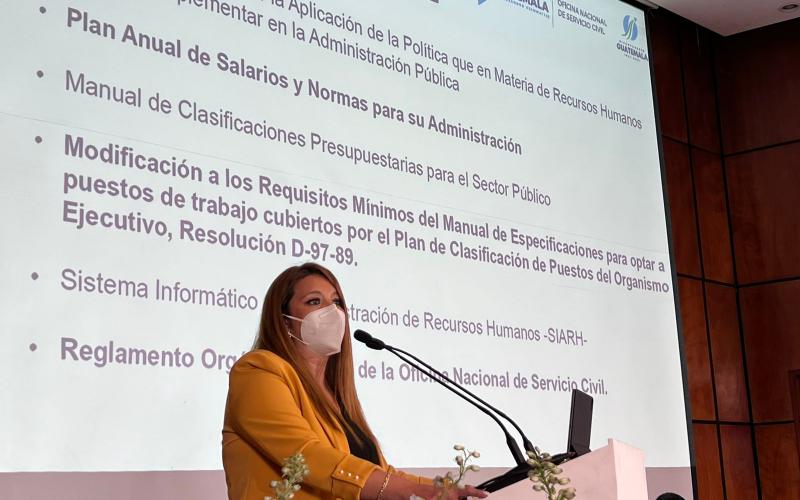 MSc. Karla Johana Alvarado, Directora de la Onsec