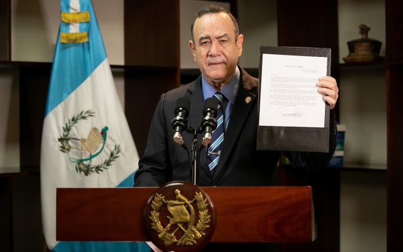 Presidente Alejandro Giammattei 