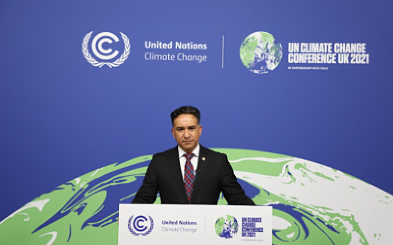 Ministro Mario Rojas Espino participó en la COP26.