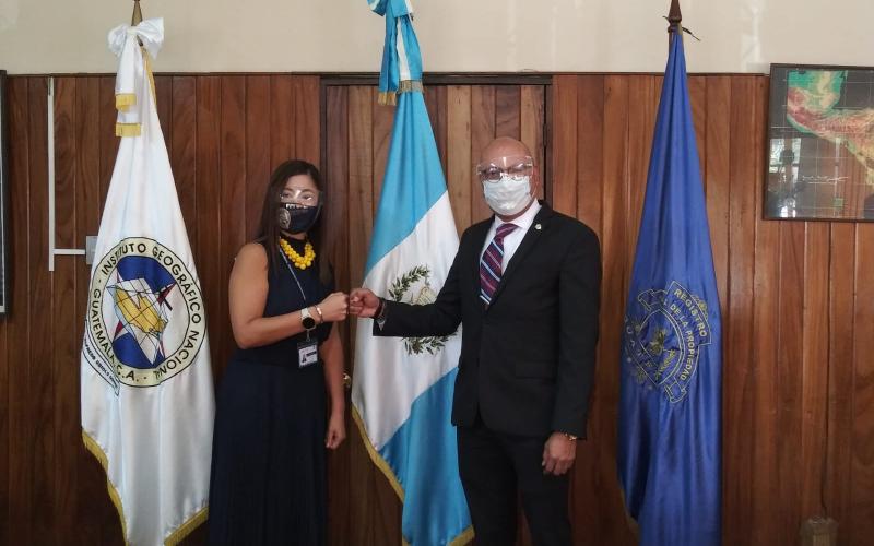 Autoridades del Registro General de la Propiedad y del Instituto Geográfico Nacional firman convenio de cooperación