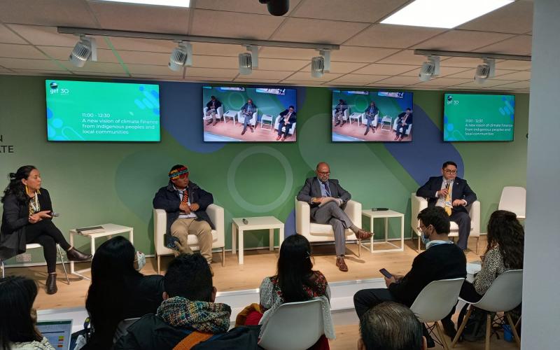 MARN expone en panal sobre pueblos indígenas durante la COP26.