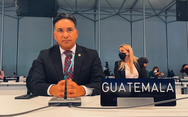 Ministro Mario Rojas Espino participa en la COP26 en Glasgow, Escocia.