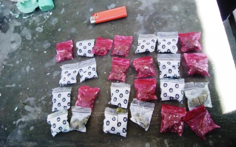 Parte de la droga incautada