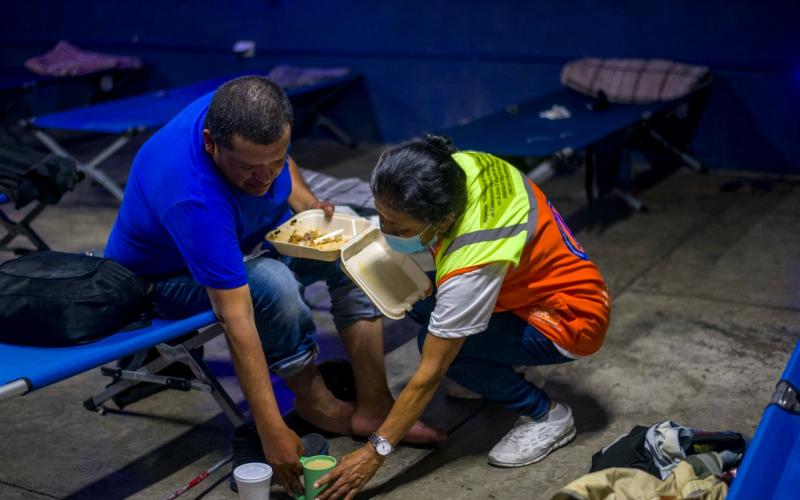 Albergue El Gallito, Guatemala, Guatemala. Foto de archivo.