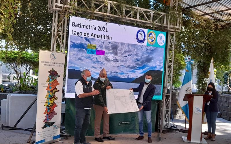 Ministerio de la Defensa Nacional concluye levantamiento batimétrico en el Lago de Amatitlán