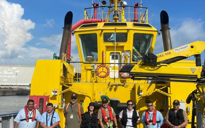 Ministerio de la Defensa Nacional supervisa sistema de boyado de las aguas jurisdiccionales del Estado de Guatemala