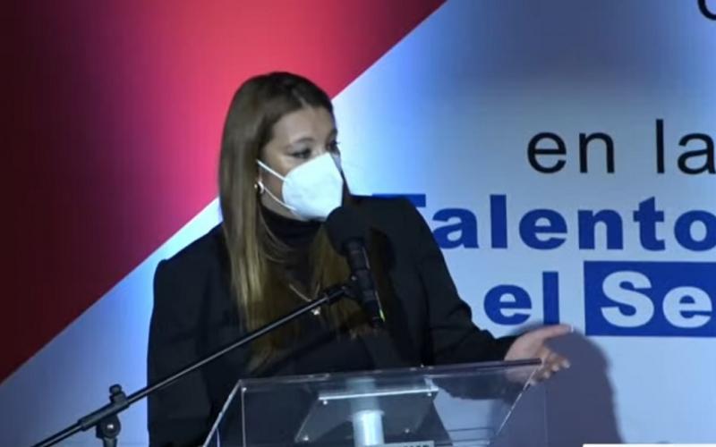 Directora de la Onsec durante su intervención en el Congreso Internacional