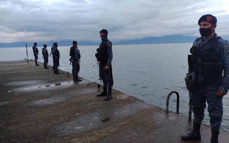 Ejército de Guatemala efectúa operaciones de seguridad como parte del estado de sitio decretado en El Estor, Izabal